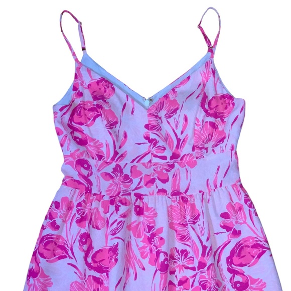 🩷 NWT Lilly Pulitzer Hot Pink Maxi Dress - 0 - Picture 2 of 9